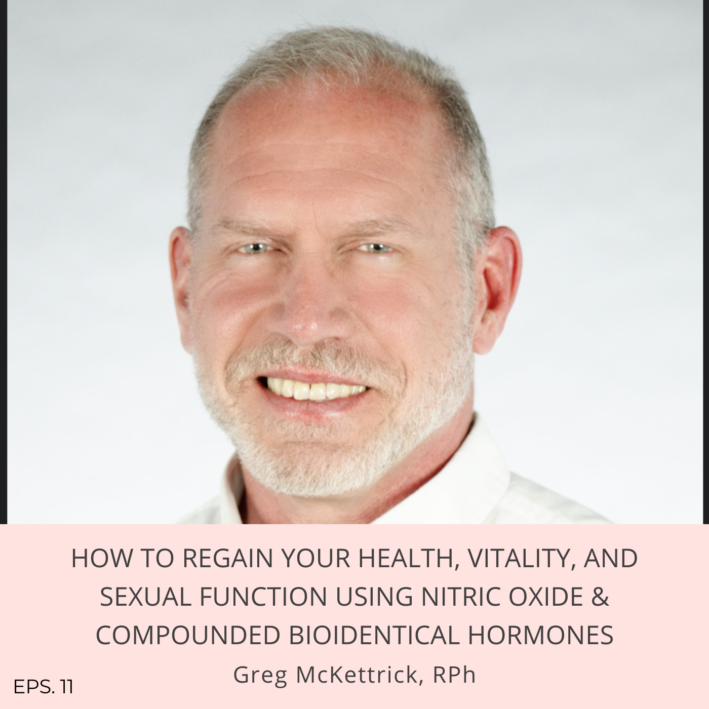 Episode 11: How to regain your health, vitality, and sexual function using nitric oxide & compounded bioidentical hormones with Greg McKettrick, RPh